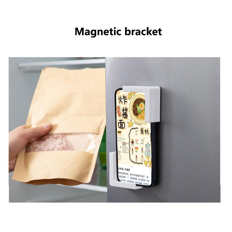 Multifunktionaler Wandmontierter Handyhalter Tablet-Lade-Ständer Halter Notiz-Brillenhalter Für Küche Bett Büro Wohnzimmer