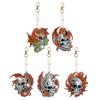 8/5Pcs Diamond Painting Keychain Diamond Mosaic Kit DIY Diamond Art Keychains Rhinestone Pendant Gem Keychains Lady Bag Pendant