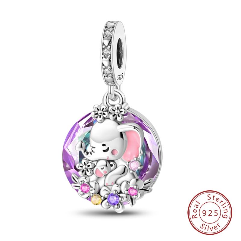 Fit Qikaola Original Bracelet Fashion Bee Astronaut Eiffel Tower Copper Charms Beads Fine Diy Birthday Jewelry For Women