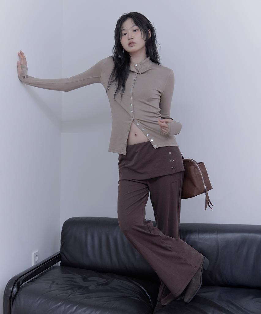 Haebeueoweil Layered Skirt Pants (Br)