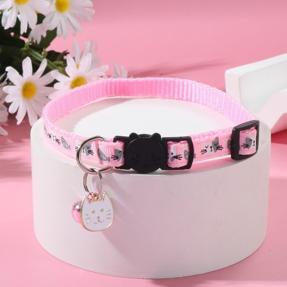 Quick Release Buckle Cat Collars Bell Kitten Necklace Cute Pet Collar For Dogs