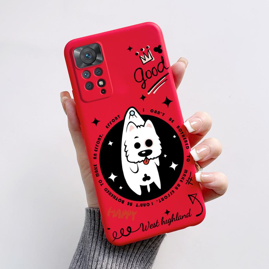 For Redmi Note 11S Note 11 Pro 5G 4G Case Cute Rabbit Panda Protector Fundas Cover For Redmi Note 11 note11E Silicone Phone Case