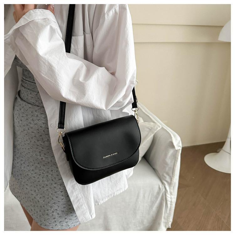 Trendy Candy-colored Saddle Bag In White Khaki Pink Green Brown Black