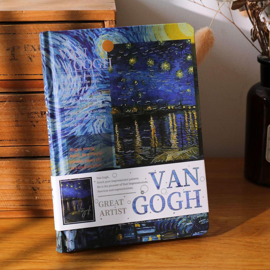 Van Gogh & Monet Art Notebook Gift Set – Creative Retro Oil Painting Design for Students