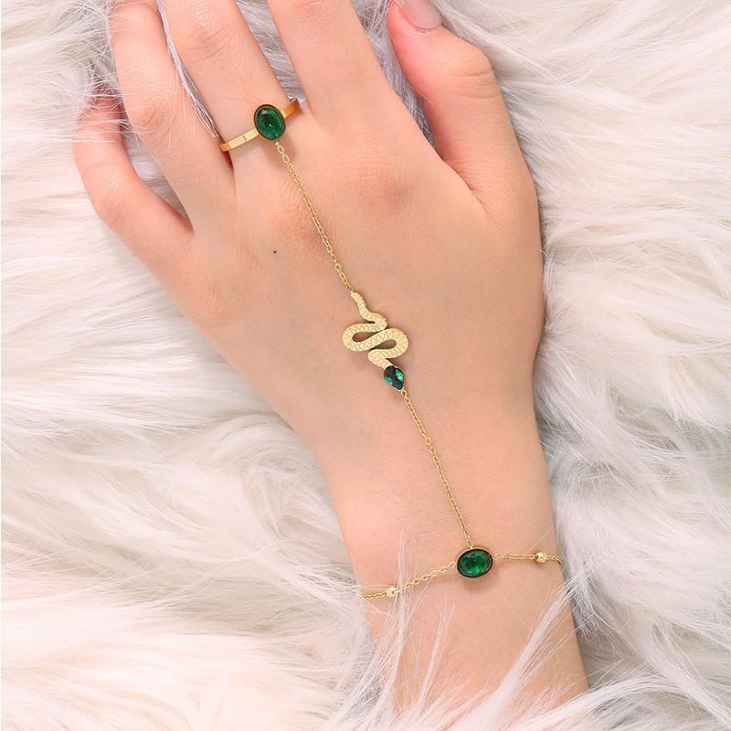 Korean Fashion Titanium Steel Diamond Inlaid Women's Luxury Bracelet