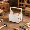 Miniature Toolbox with Front Drawer Lightweight Dollhouse Furniture High Quality