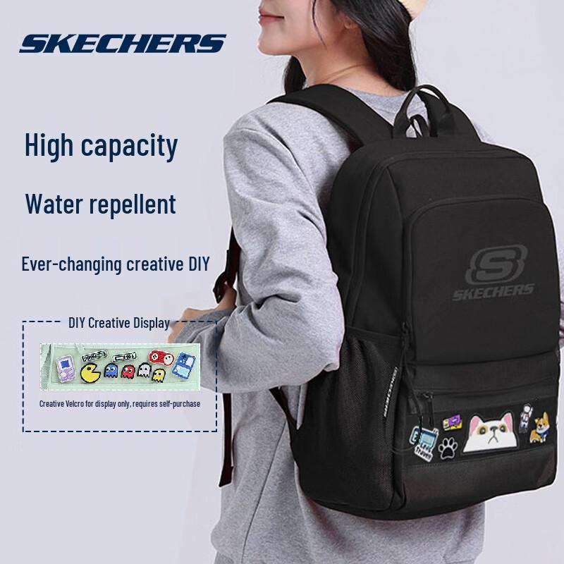 Skechers Unisex Large Capacity Backpack for School, Travel, and Commute