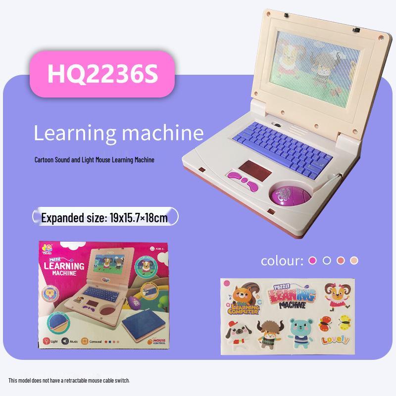 Interactive Baby Learning Laptop with Mouse, Lights & Music for Early Development