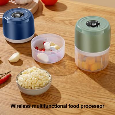 Electric Mini Garlic Chopper USB Rechargeable Meat Grinder Stainless Steel Food Processor 100ml/250ml