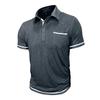 Summer Mens Short Sleeve T-Shirts Pocket Lightweight Casual Polo Shirt for Men Loose Trendy Loose Button Down Shirts for Men