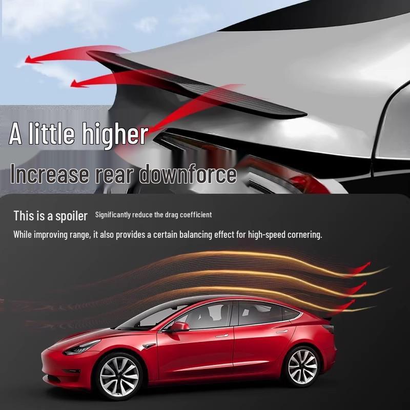 Tesla Model Y/3 High-Performance Rear Wing Carbon Fiber Accessory - 2025 Version