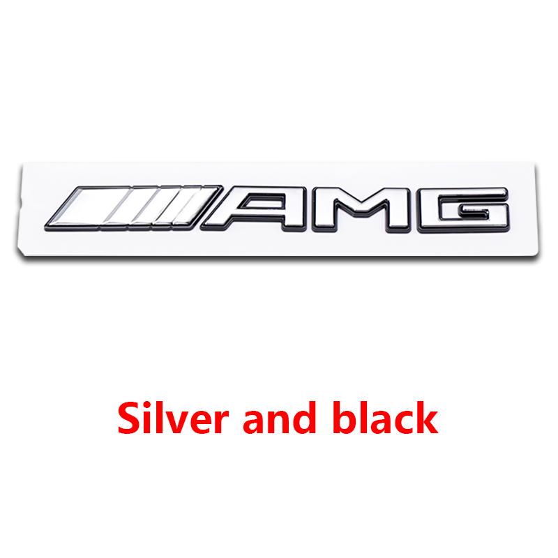 3D ABS AMG Letters Rear Trunk Emblem Badge Sticker For Mercedes Benz W205 W206 W213 W214 2017-2025 Auto Car Styling Accessories