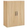 Vidaxl Display Cabinet, Sonoma Oak, 69.5X34X180 Cm, Wood-Based Material