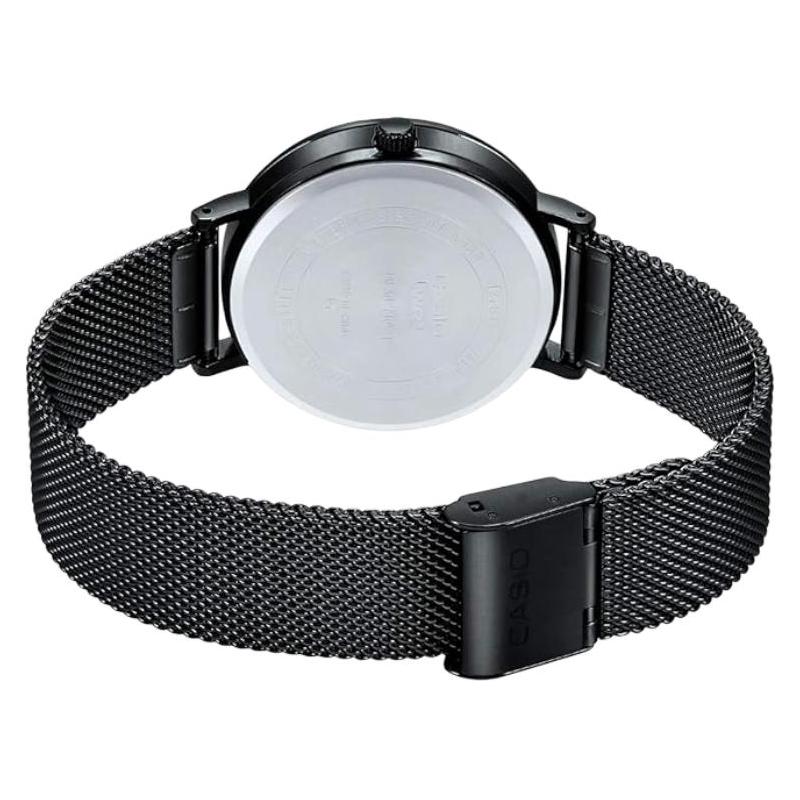 Casio STANDARD Series Quartz Movement Stainless Steel Ion-plated Strap Japanese and Korean Watch Men's Watch Black Dial MTP-E175MB-1EVDF