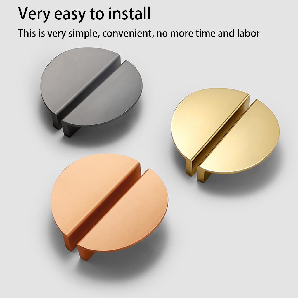 64mm Cabinet Handle Aluminum Alloy Wardrobe Drawer Cupboard Dresser Furniture Pull Home Knobs Replacement Hardware Parts