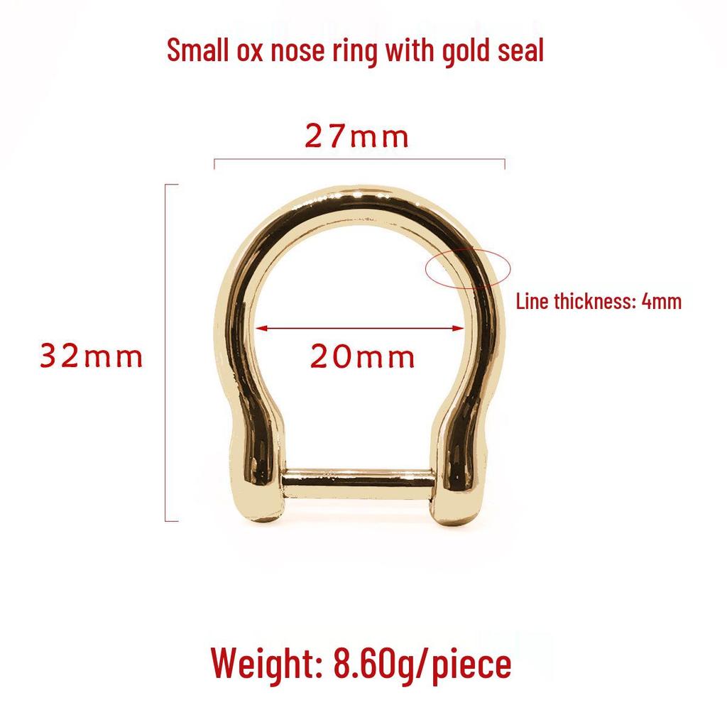 Boucle amovible en D en forme de U pour sacs pour femmes - Accessoire de quincaillerie DIY