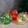 Tabletop Christmas Ornaments 3 Pieces Winter Decoration Tabletop Christmas LED Globes Ornaments For Living Room Dining Room