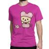 Novelty Rilakkuma Korilakkuma T-Shirts Unisex Wo Unisex Crewneck 100% Cotton T Shirt Short Sleeve Tee Shirt Plus Size Clothing
