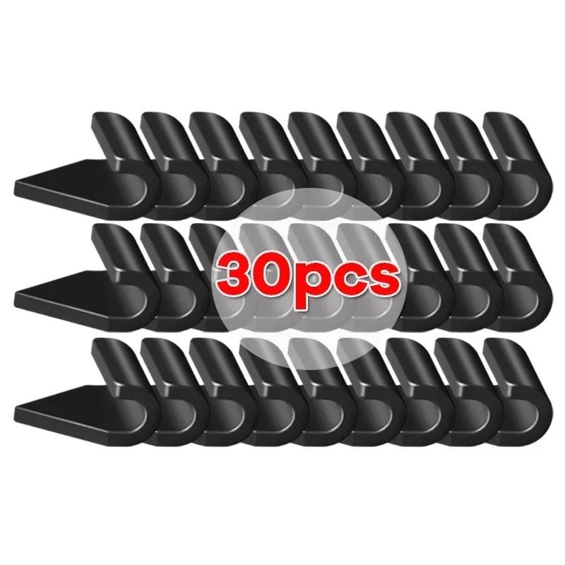 6/12/30/60PCS Car Cable Clips No Trace Removable Clip Wire Fix Holder Organizer for Car Dashboard Charging Cable Management