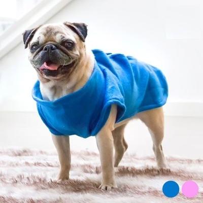 Coperta con maniche e chiusura per cani e gatti rosa