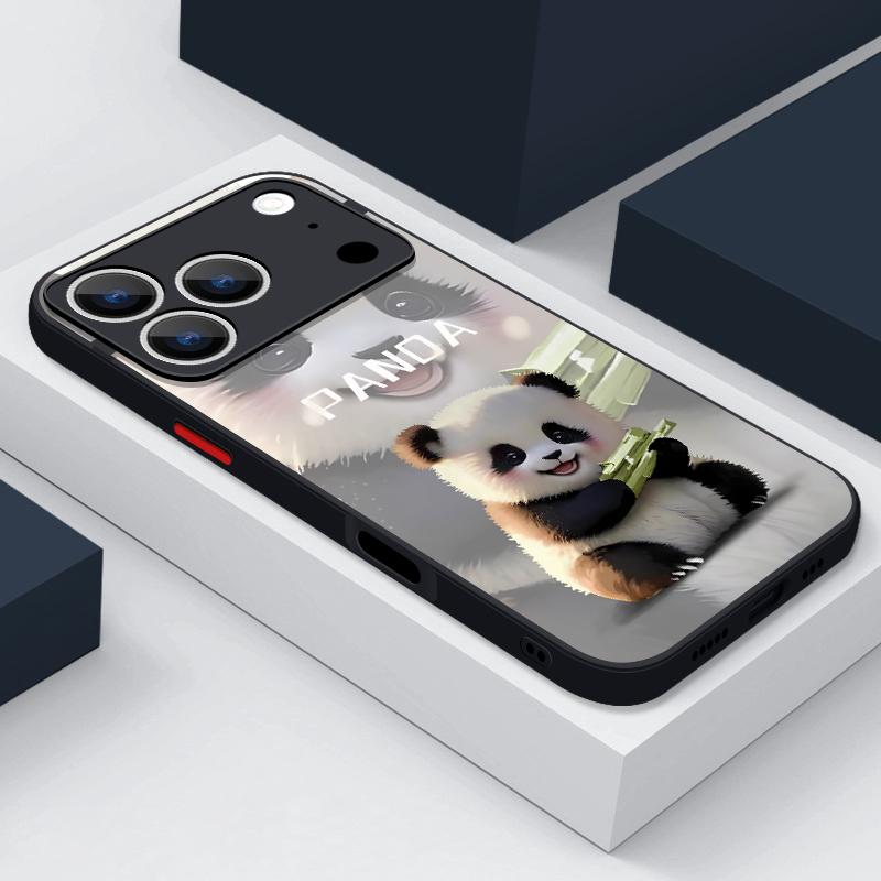 Magnetic For Magsafe Case For iPhone 17 Pro Max Lovely Cartoon Panda Cover For iPhone 16 Pro Max Funda iPhone 15 14 13 12 11 16E Air