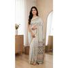 New Top Hot Trending Ajrakh Print Saree