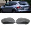 Gray ABS Rearview Mirror Cover for Nissan Qashqai (2007-20), 1 Pair