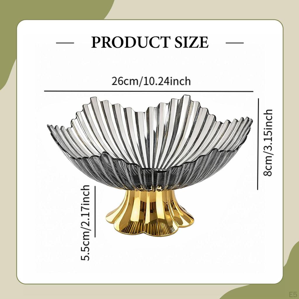 Fruit Bowl On A Pedestal, Tray, Gift, Portable, Versatile, Elegant, Home Decoration, Storage