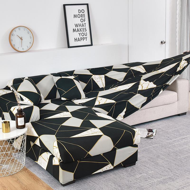 Premium Texture Couch Covers for Sectional Sofa Washable Stretch Sofa Covers L Shape Sofa Slipcovers Anti Slip Furniture Protector 1pc
