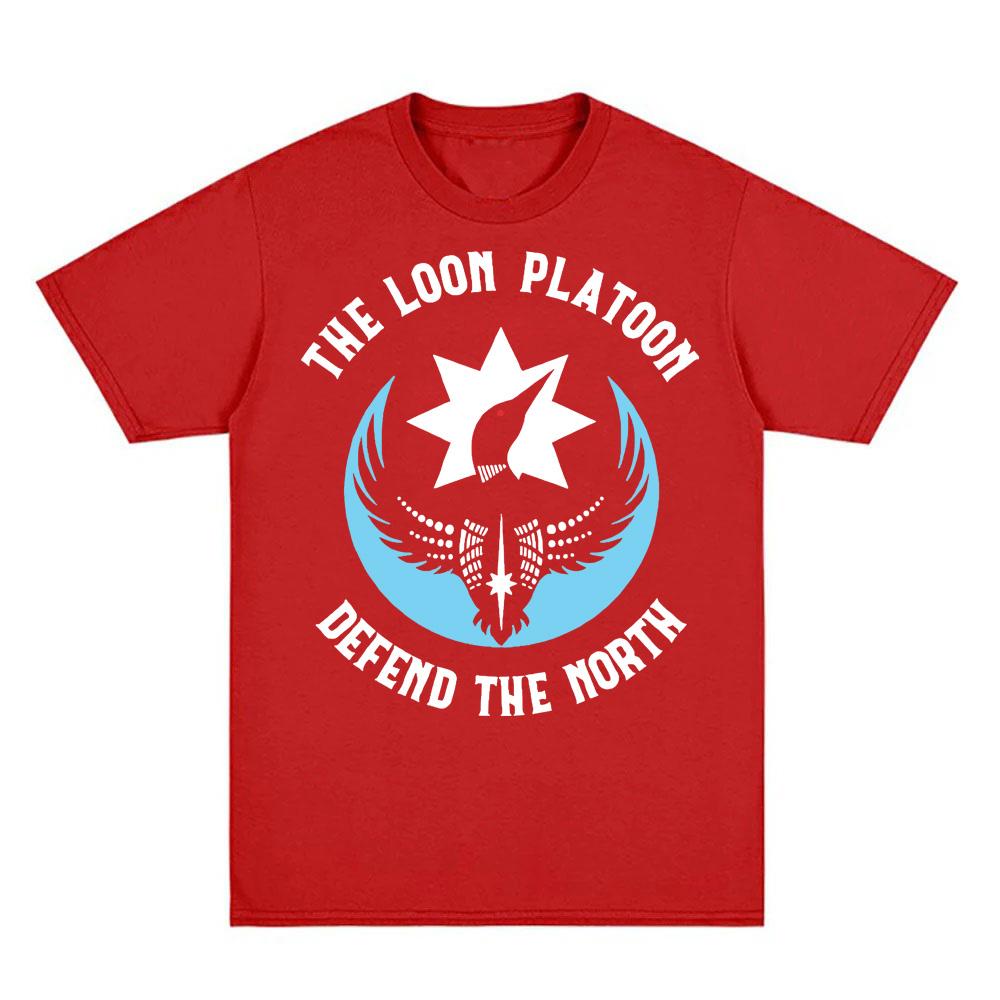 2026 NEW The Loon Platoon Defend The North Minnesota Rebel Alliance T Shirt Cotton Comfortable Round Neck Soft Tees