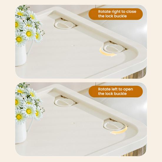 Yousheng Stackable Storage Bins Foldable Storage Boxes Collapsible Storage Bins with Doors And Wheels Rolling Multi-tier Folding Cabinet for Home