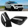 2pcs Rearview Mirror Cover Caps Glossy Black Fit for Land Rover Range Rover SportLR2LR4