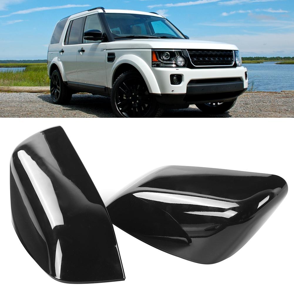 2pcs Rearview Mirror Cover Caps Glossy Black Fit for Land Rover Range Rover SportLR2LR4