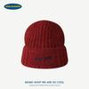 Soft waxy wool hat, thin and small face, knitted hat, big head circumference, warm and cold protection in autumn and winter, ear cover, cold hat for