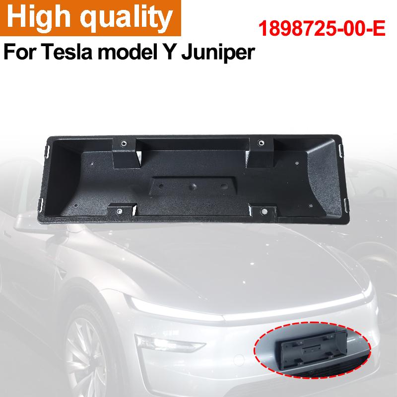 1898725-00-E Car Front License Plate Frame Holder For Tesla Model Y Juniper 2025 2026 Replacement Registration Plate Holder