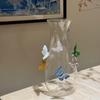 3D Butterfly Vase Bottle Art Crafts Jar Decorative Flower Planter Bouquet Holder for Living Room