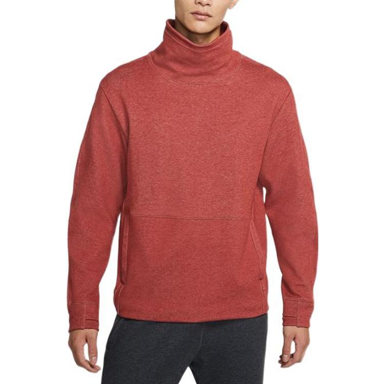 Nike Sweatshirts Men's Red Turtleneck Moderate Regular CU6256-689