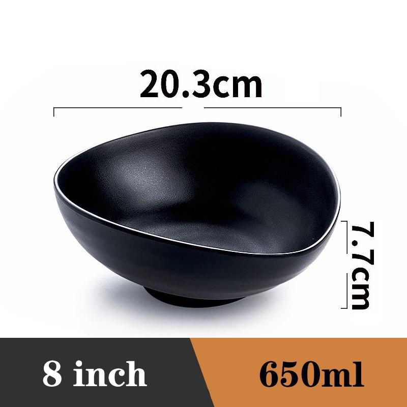 Fruit Salad Fast Food Tableware Japanese Style Plastics Noodles Bowl Household Ramen Bowl Soup Bowl
