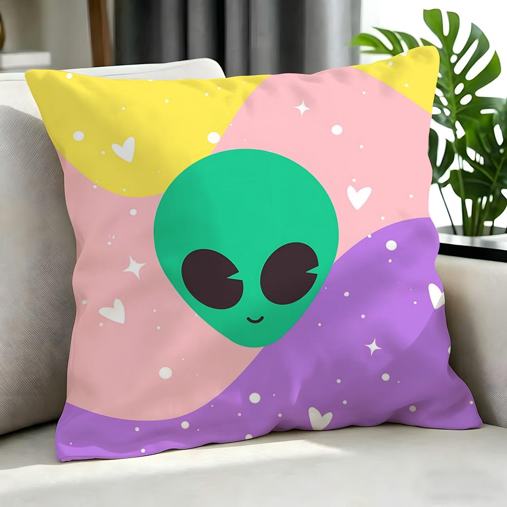 Cartoon DDreamy Aliens Cushion Cover Cushion Cover Set Pcs X X X Pillowcase Decorative Sofa Home Decor