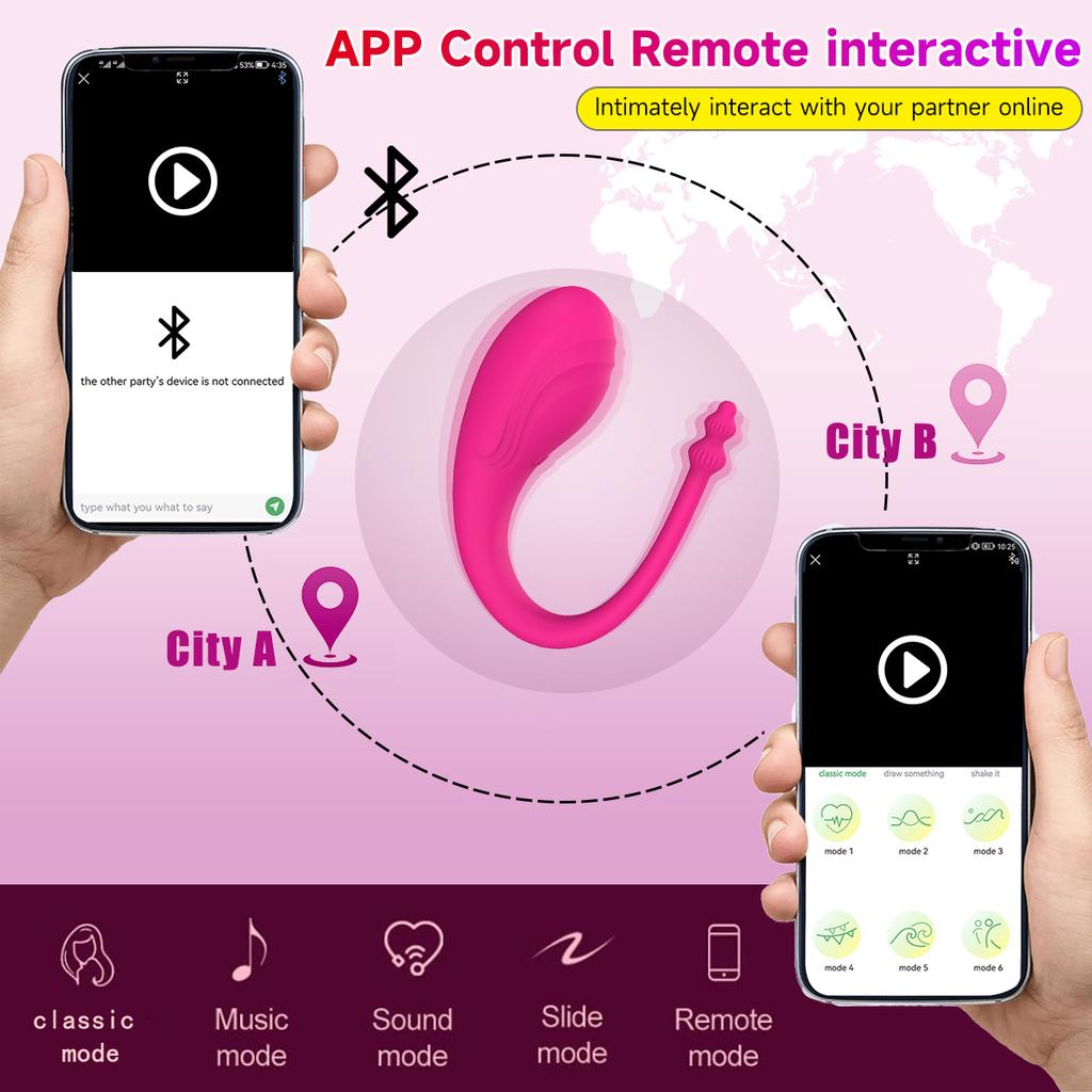 Wireless Bluetooth Control Wearable Vibrator G-Spot Vibrating Clitoris Massage Anal Stimulation Sex Toys for Women Couples