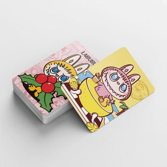 Articole pentru cărți foto Labubu LOMO Poca 60 buc + mini autocolante 32 buc