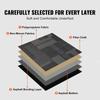 Carpet Tiles Reusable, 24"x 24"Carpet Squares With Padding Attached, Soft Padded Carpet Tiles, Easy Install DIY for Bedroom Living Room (24Tiles,
