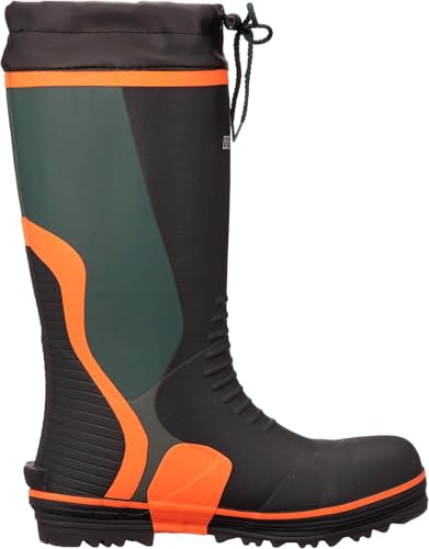 Okamoto Wild Wolf RMT-73043 Men's Steel Toe Cap and Puncture-Resistant Safety Boots, Green, Size 29cm