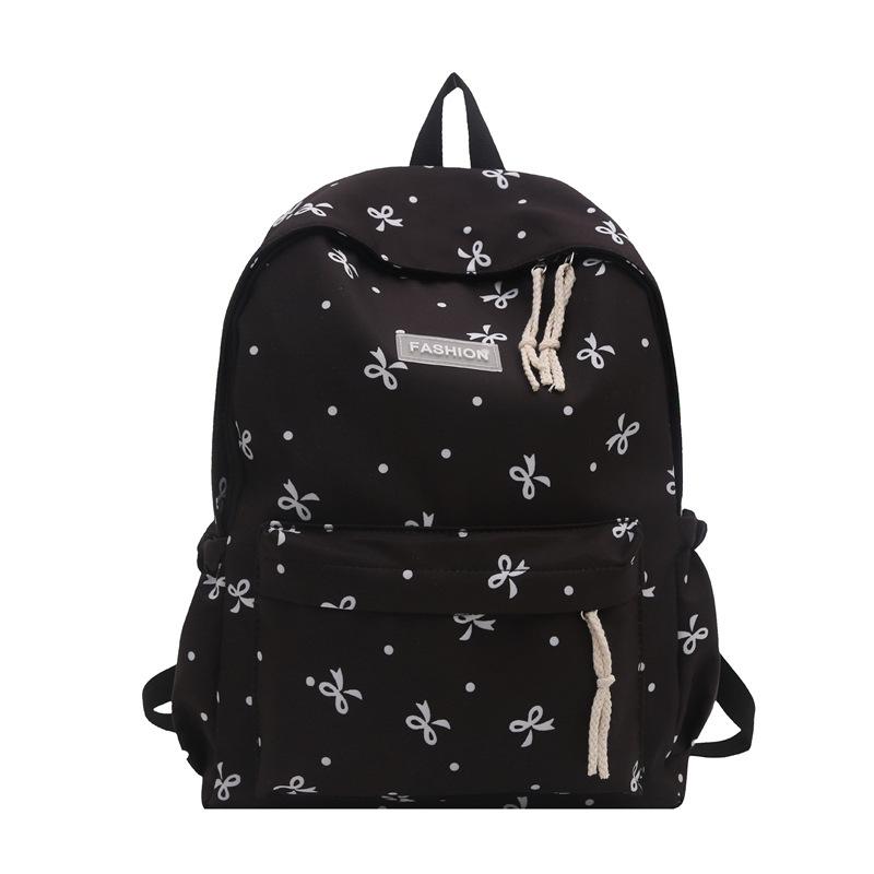 Schoolbag student schoolbag new large-capacity class schoolbag backpack bow travel campus wind backpack women's bag