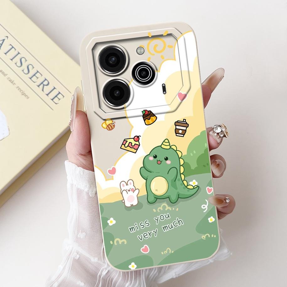 Für Tecno Pova 6 Pro 5G 2024 Hülle LI9 Kameraobjektiv Schutzabdeckung Niedlicher Panda Cartoon Weicher Stoßfänger Für Tecno Pova 6 Pova6 5G Capa
