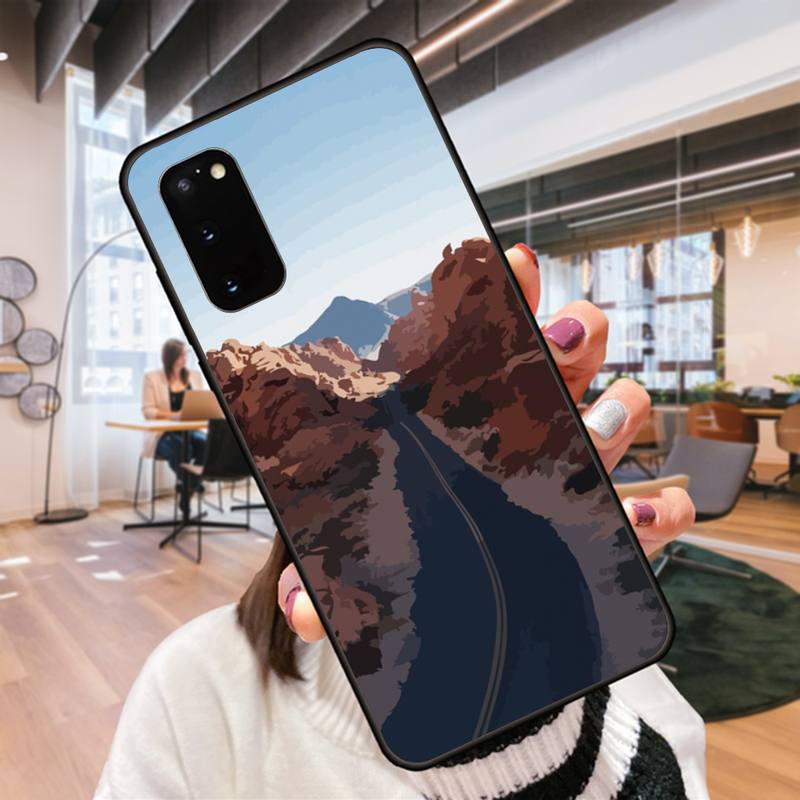 Oil Painting Style Landscape Phone Case For Samsung Galaxy S9 S9plus S20 5G S20 ULTRA 5G S20 Plus 5G S21 S30 Case Cover