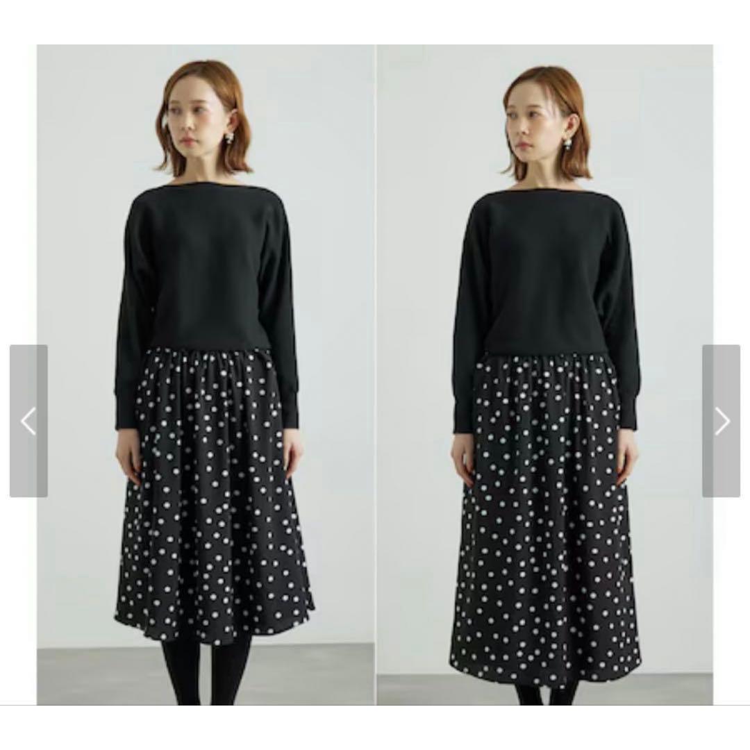 Rope Picnic ROPE  PICNC dot pattern docking dress