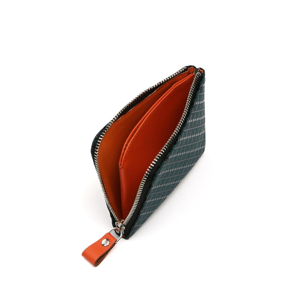 HISOCA F Coin Purse 11 9406 x Black [Inden-ya] [Inden-ya] INDEN-YA Shippo-tsunagi/Green