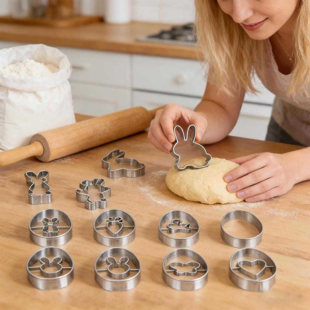 Easter Rabbit Holy Cookie Cutter Egg Fondant Mastic Frame Mold Pastry Kitchen Accessories Bakery Cake Tools for Baking