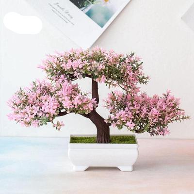 1 Stück künstliche Blume Kiefer Pflanze Foto Requisite Hochzeit Zuhause Bonsai Dekor